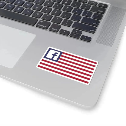 Flag of the Facebook United States (United States) STICKER Vinyl Kiss-Cut Decal - The Sticker Space