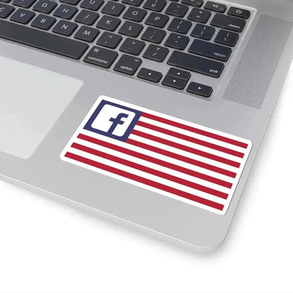 Flag of the Facebook United States (United States) STICKER Vinyl Kiss-Cut Decal - The Sticker Space