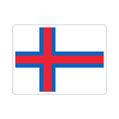 Flag of the Faroe Islands STICKER Vinyl Die-Cut Decal-3 Inch-The Sticker Space