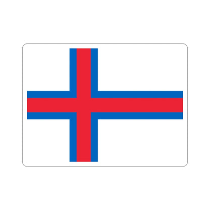 Flag of the Faroe Islands STICKER Vinyl Die-Cut Decal-3 Inch-The Sticker Space