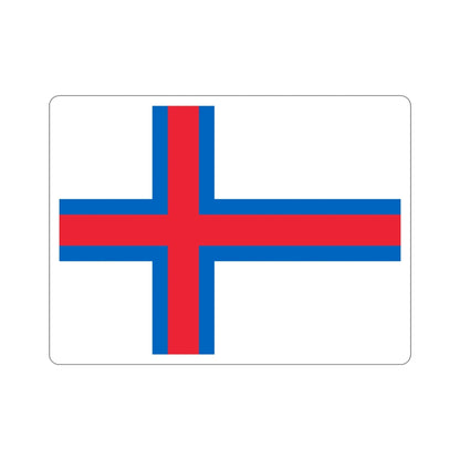 Flag of the Faroe Islands STICKER Vinyl Die-Cut Decal-4 Inch-The Sticker Space