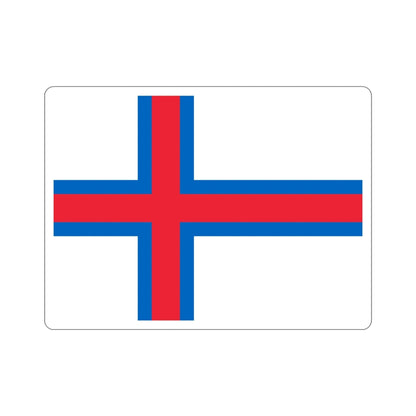 Flag of the Faroe Islands STICKER Vinyl Die-Cut Decal-5 Inch-The Sticker Space