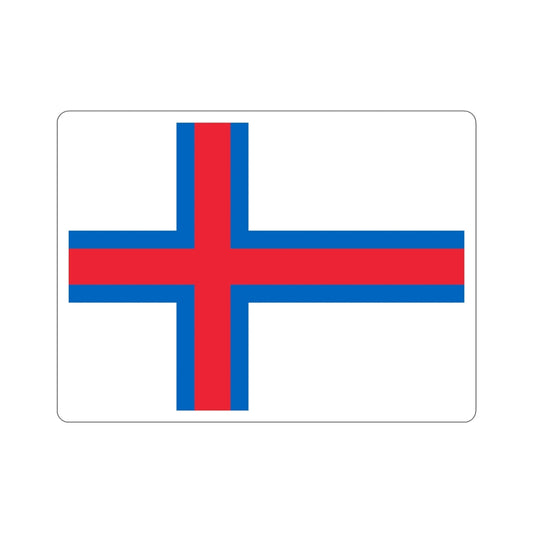 Flag of the Faroe Islands STICKER Vinyl Die-Cut Decal-6 Inch-The Sticker Space