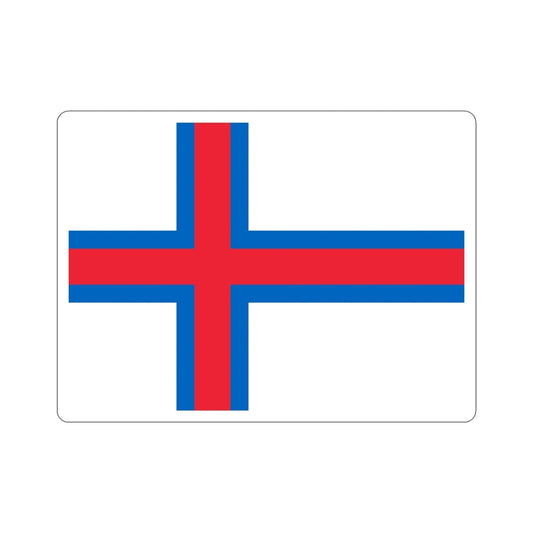 Flag of the Faroe Islands STICKER Vinyl Die-Cut Decal-6 Inch-The Sticker Space