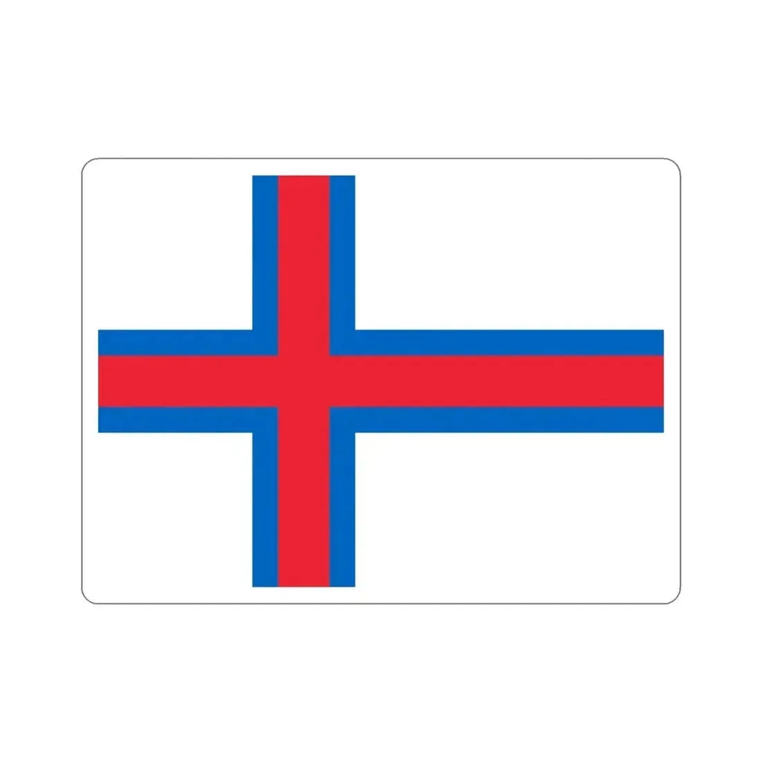 Flag of the Faroe Islands STICKER Vinyl Die-Cut Decal - The Sticker Space