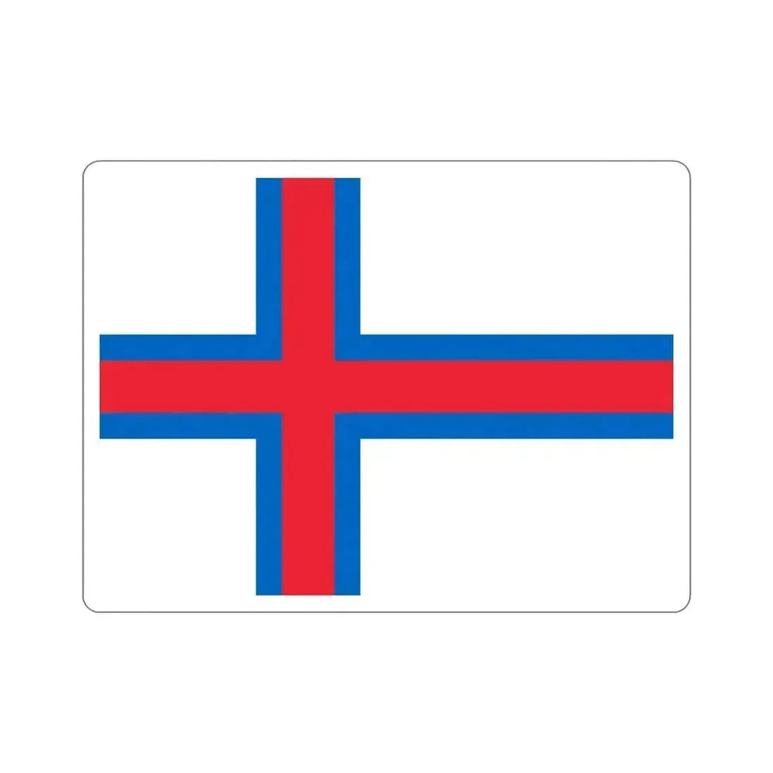 Flag of the Faroe Islands STICKER Vinyl Die-Cut Decal - The Sticker Space