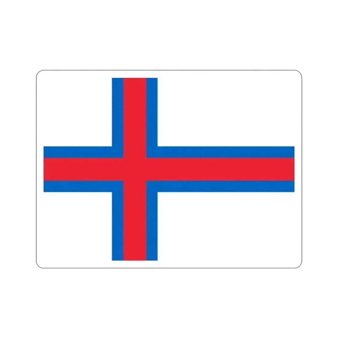 Flag of the Faroe Islands STICKER Vinyl Die-Cut Decal - The Sticker Space