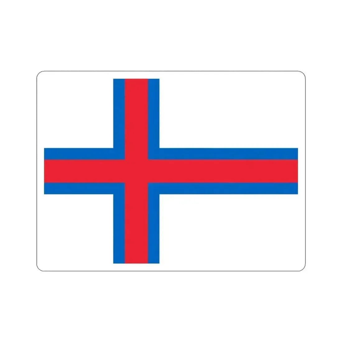 Flag of the Faroe Islands STICKER Vinyl Die-Cut Decal - The Sticker Space