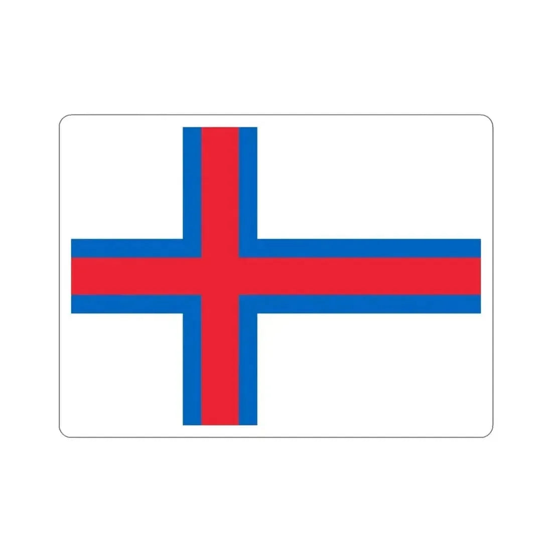 Flag of the Faroe Islands STICKER Vinyl Die-Cut Decal - The Sticker Space