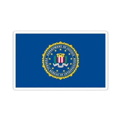 Flag of the Federal Bureau of Investigation (United States) STICKER Vinyl Kiss-Cut Decal 2 Inch White - The Sticker Space