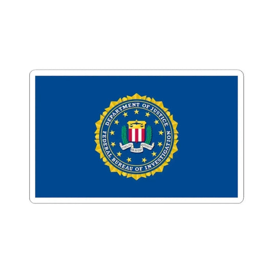 Flag of the Federal Bureau of Investigation (United States) STICKER Vinyl Kiss-Cut Decal 2 Inch White - The Sticker Space