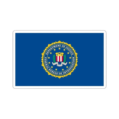 Flag of the Federal Bureau of Investigation (United States) STICKER Vinyl Kiss-Cut Decal 3 Inch White - The Sticker Space