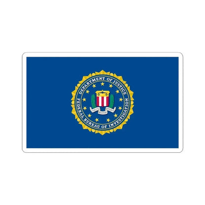 Flag of the Federal Bureau of Investigation (United States) STICKER Vinyl Kiss-Cut Decal 4 Inch White - The Sticker Space