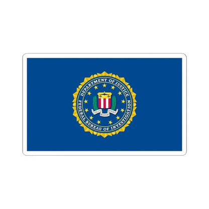 Flag of the Federal Bureau of Investigation (United States) STICKER Vinyl Kiss-Cut Decal 6 Inch White - The Sticker Space