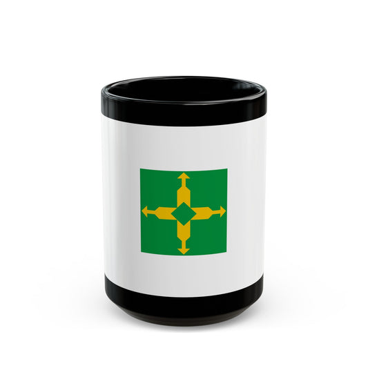 Flag of the Federal District Brazil - Black Coffee Mug-15oz-The Sticker Space