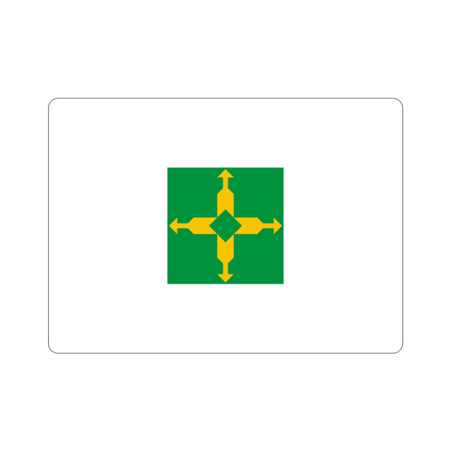 Flag of the Federal District Brazil STICKER Vinyl Die-Cut Decal-2 Inch-The Sticker Space