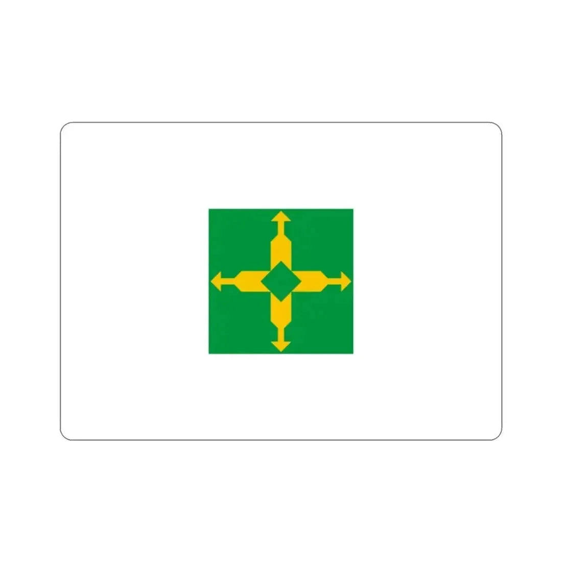 Flag of the Federal District Brazil STICKER Vinyl Die-Cut Decal 2 Inch - The Sticker Space