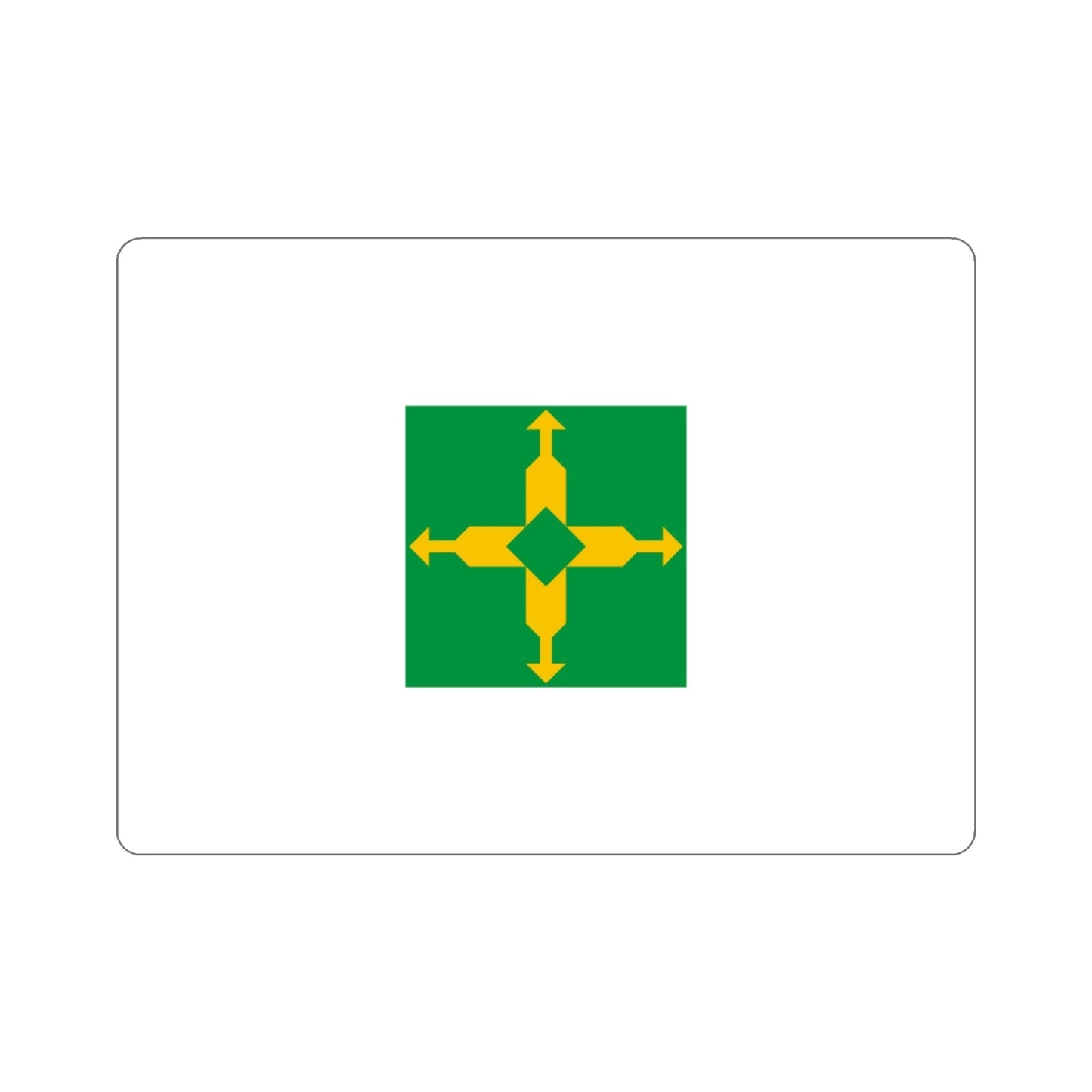 Flag of the Federal District Brazil STICKER Vinyl Die-Cut Decal-3 Inch-The Sticker Space