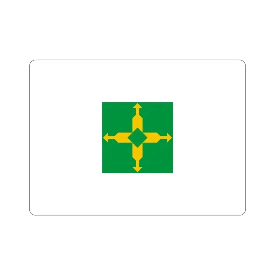 Flag of the Federal District Brazil STICKER Vinyl Die-Cut Decal 3 Inch - The Sticker Space