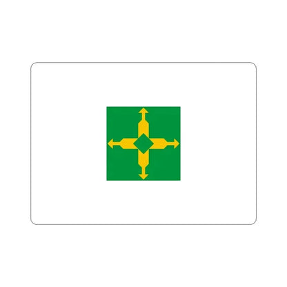 Flag of the Federal District Brazil STICKER Vinyl Die-Cut Decal 4 Inch - The Sticker Space