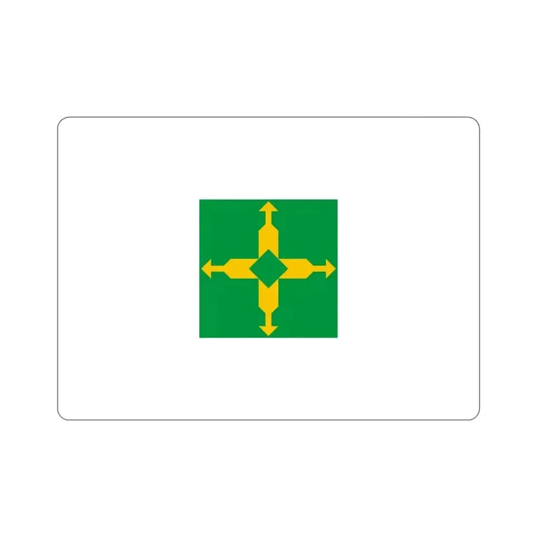 Flag of the Federal District Brazil STICKER Vinyl Die-Cut Decal 5 Inch - The Sticker Space