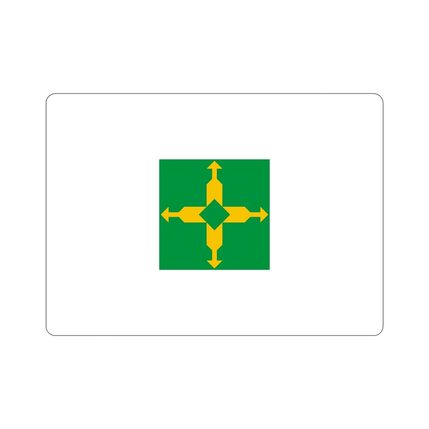 Flag of the Federal District Brazil STICKER Vinyl Die-Cut Decal-6 Inch-The Sticker Space