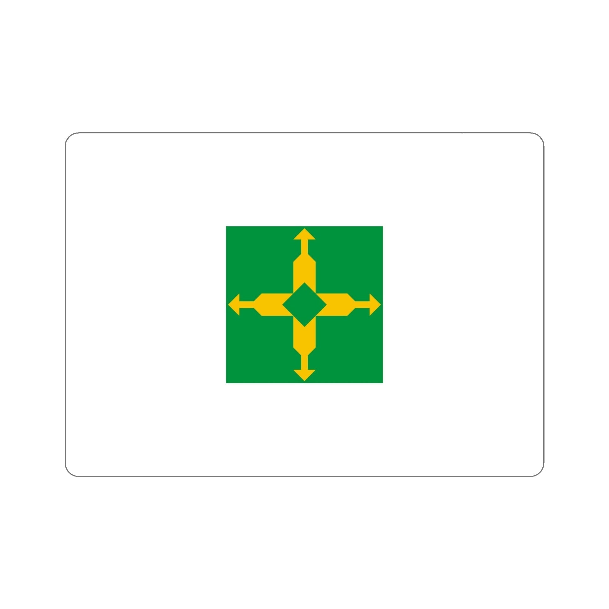 Flag of the Federal District Brazil STICKER Vinyl Die-Cut Decal-6 Inch-The Sticker Space