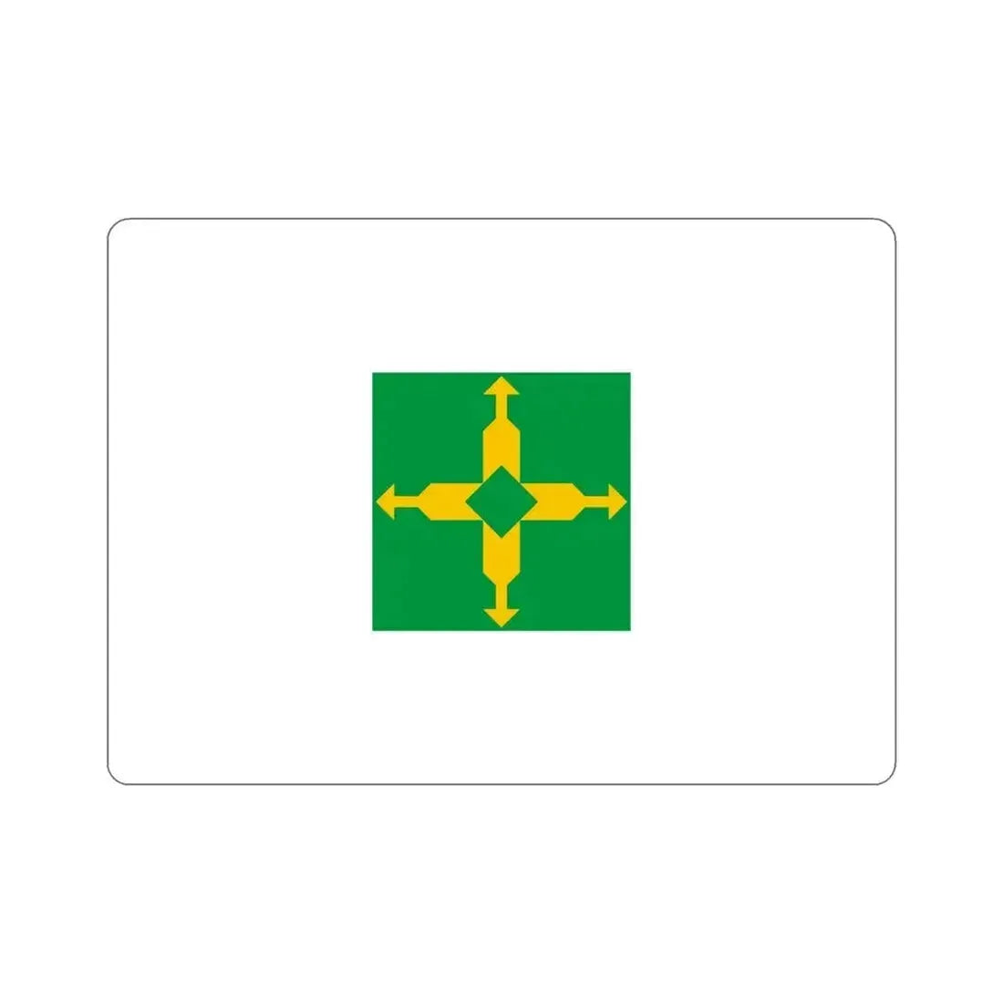 Flag of the Federal District Brazil STICKER Vinyl Die-Cut Decal 6 Inch - The Sticker Space