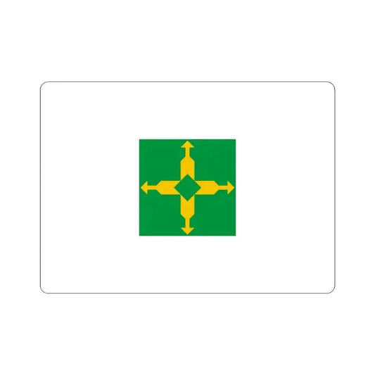 Flag of the Federal District Brazil STICKER Vinyl Die-Cut Decal 6 Inch - The Sticker Space