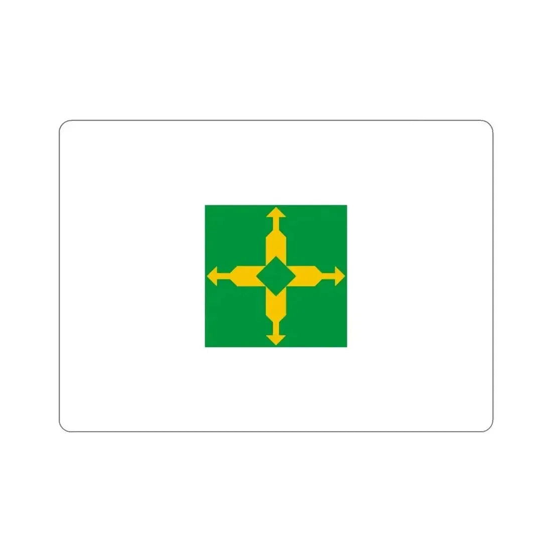 Flag of the Federal District Brazil STICKER Vinyl Die-Cut Decal - The Sticker Space