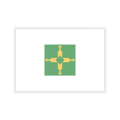 Flag of the Federal District Brazil - STICKER Vinyl Kiss-Cut Decal 2 Inch Transparent - The Sticker Space