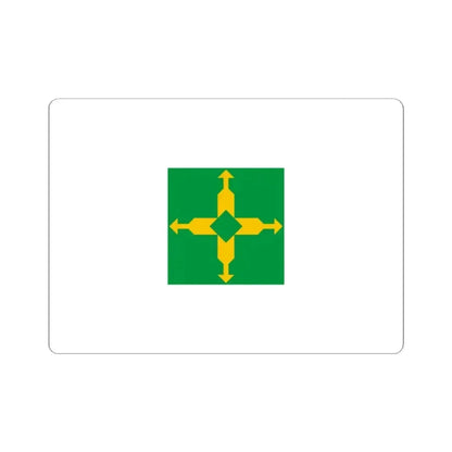 Flag of the Federal District Brazil - STICKER Vinyl Kiss-Cut Decal 2 Inch White - The Sticker Space