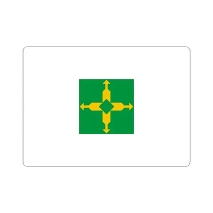 Flag of the Federal District Brazil - STICKER Vinyl Kiss-Cut Decal 3 Inch White - The Sticker Space
