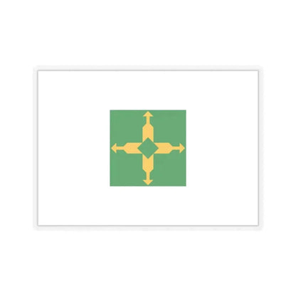 Flag of the Federal District Brazil - STICKER Vinyl Kiss-Cut Decal 4 Inch Transparent - The Sticker Space