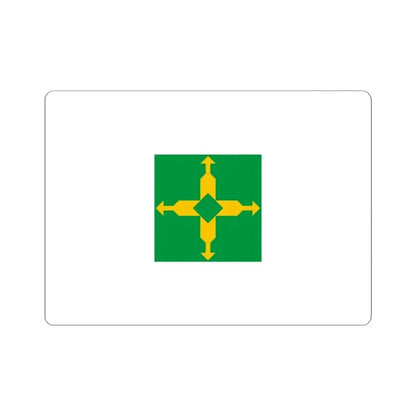 Flag of the Federal District Brazil - STICKER Vinyl Kiss-Cut Decal 4 Inch White - The Sticker Space
