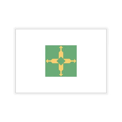Flag of the Federal District Brazil - STICKER Vinyl Kiss-Cut Decal 6 Inch Transparent - The Sticker Space