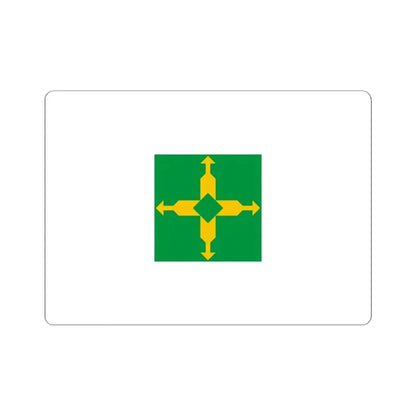 Flag of the Federal District Brazil - STICKER Vinyl Kiss-Cut Decal 6 Inch White - The Sticker Space