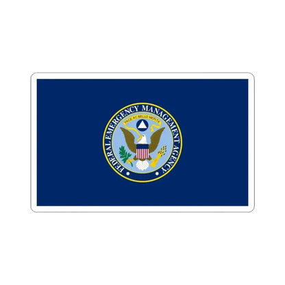 Flag of the Federal Emergency Management Agency (United States) STICKER Vinyl Kiss-Cut Decal 3 Inch White - The Sticker Space