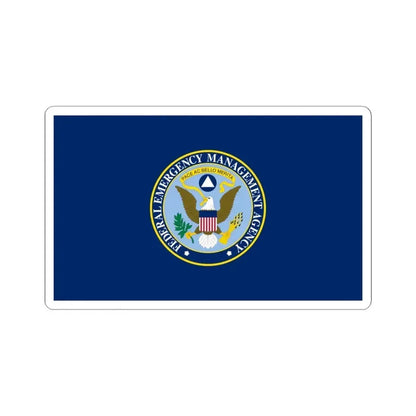 Flag of the Federal Emergency Management Agency (United States) STICKER Vinyl Kiss-Cut Decal 6 Inch White - The Sticker Space