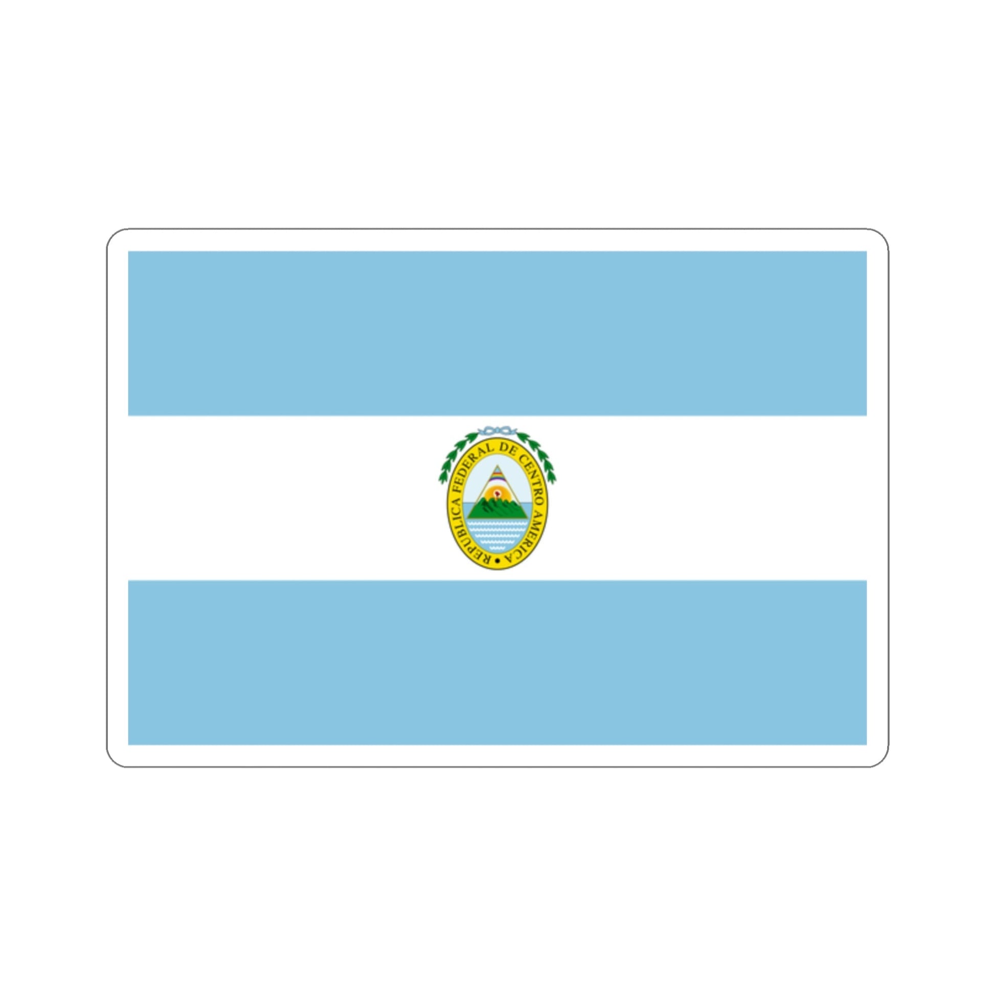 Flag of the Federal Republic of Central America STICKER Vinyl Die-Cut Decal-2 Inch-The Sticker Space