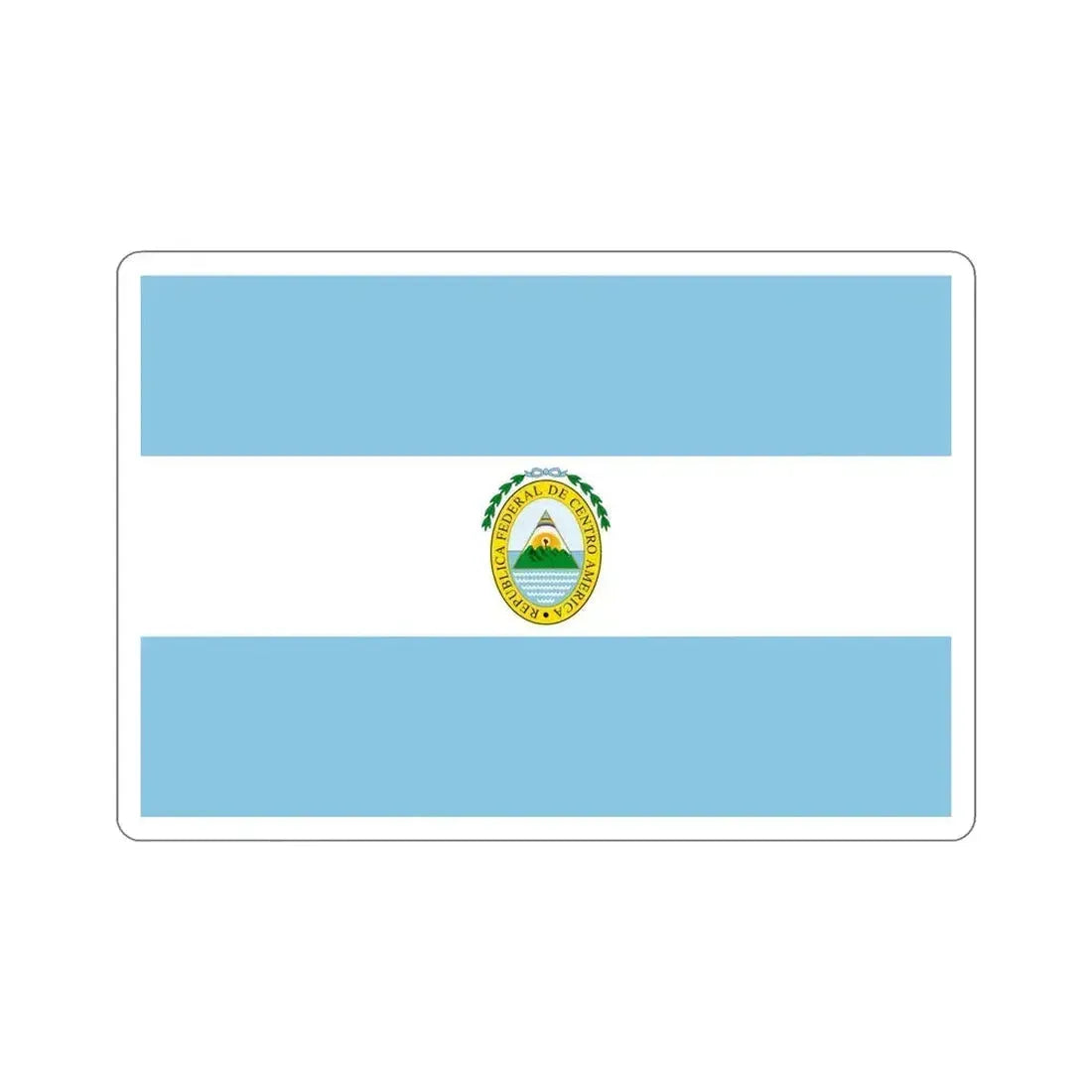 Flag of the Federal Republic of Central America STICKER Vinyl Die-Cut Decal 6 Inch - The Sticker Space