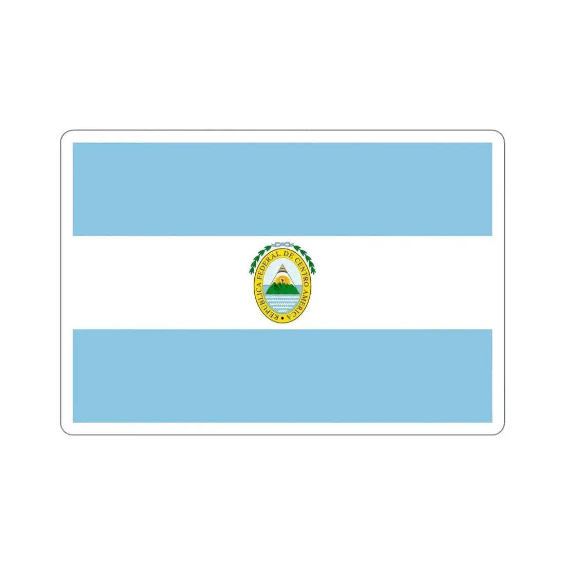 Flag of the Federal Republic of Central America STICKER Vinyl Die-Cut Decal - The Sticker Space