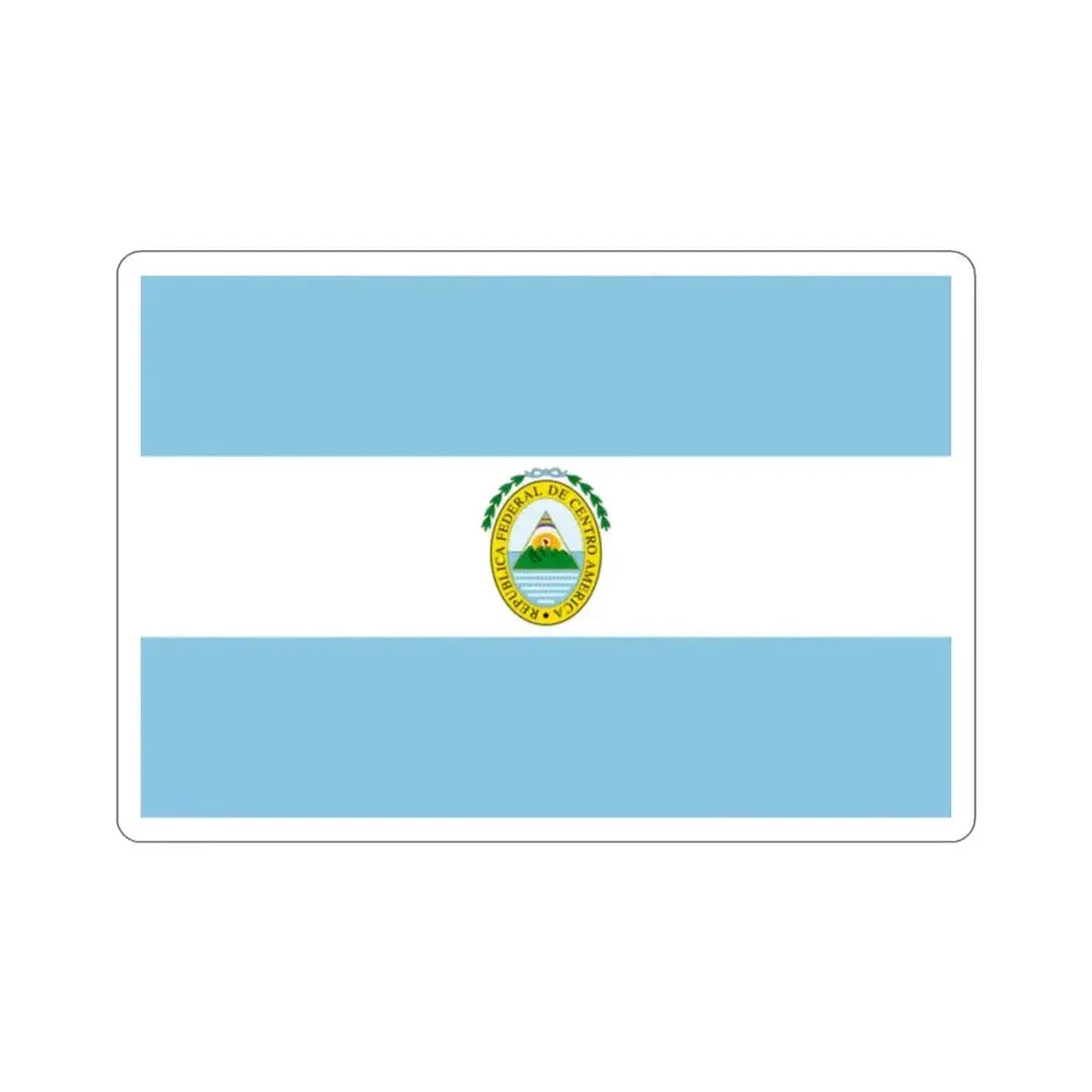 Flag of the Federal Republic of Central America STICKER Vinyl Die-Cut Decal - The Sticker Space