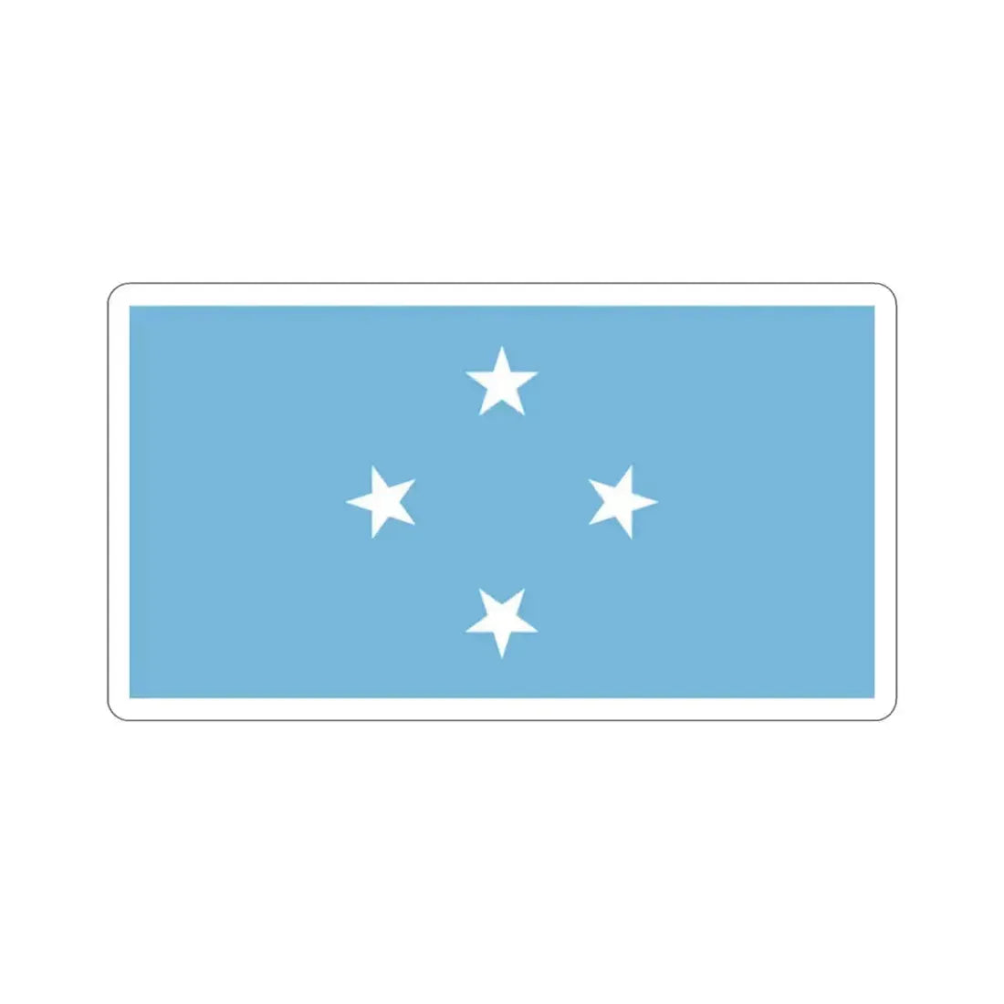 Flag of the Federated States of Micronesia STICKER Vinyl Die-Cut Decal 2 Inch - The Sticker Space