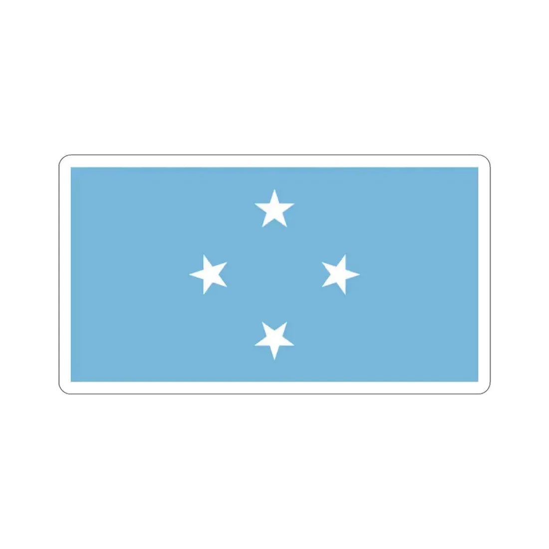 Flag of the Federated States of Micronesia STICKER Vinyl Die-Cut Decal 2 Inch - The Sticker Space