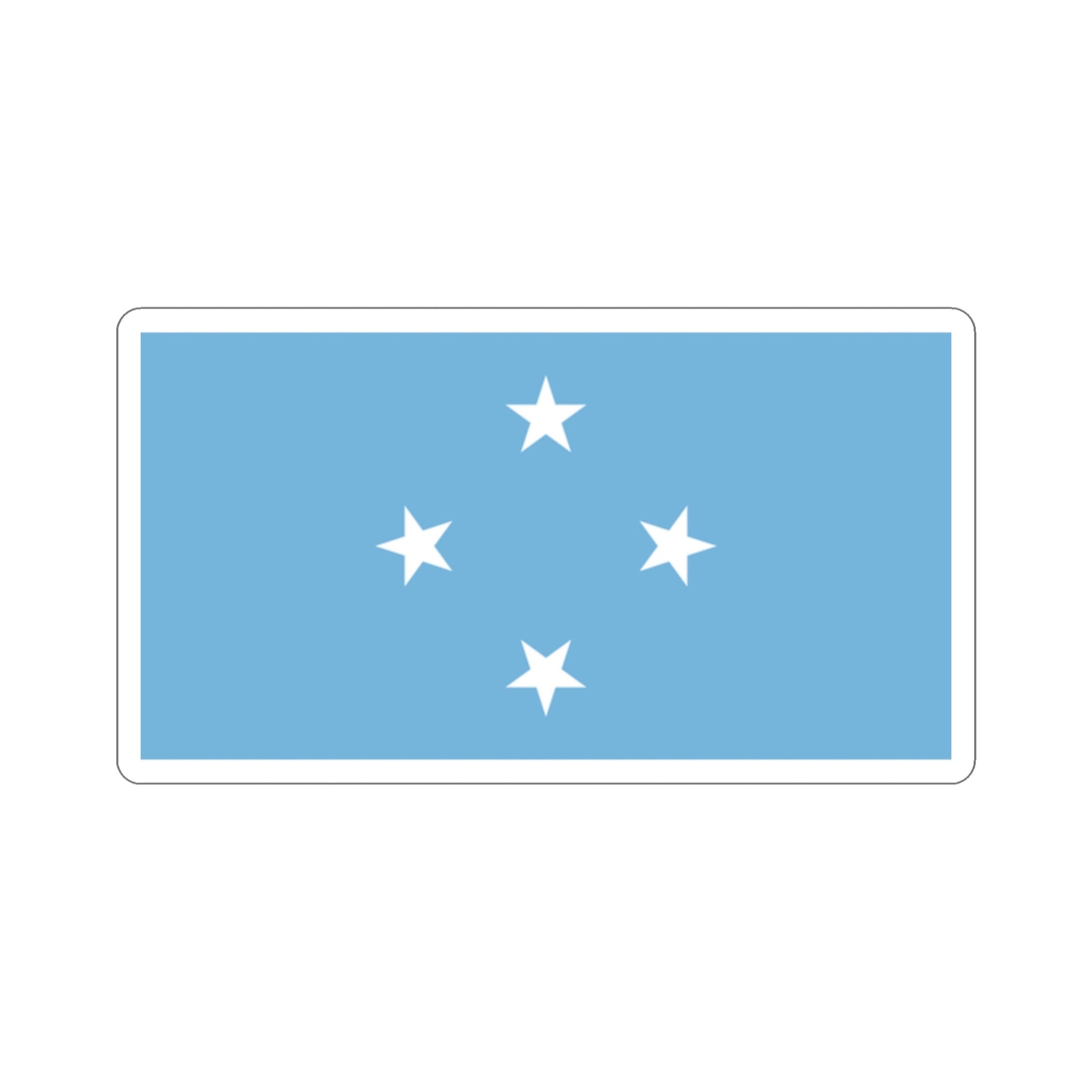 Flag of the Federated States of Micronesia STICKER Vinyl Die-Cut Decal-2 Inch-The Sticker Space