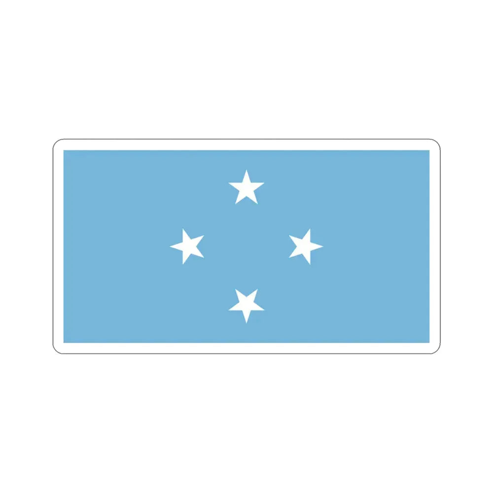 Flag of the Federated States of Micronesia STICKER Vinyl Die-Cut Decal 3 Inch - The Sticker Space
