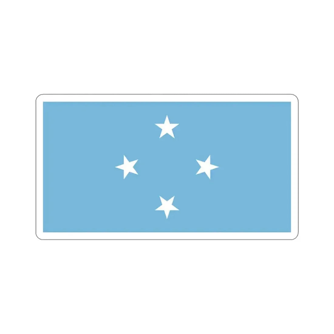 Flag of the Federated States of Micronesia STICKER Vinyl Die-Cut Decal 3 Inch - The Sticker Space