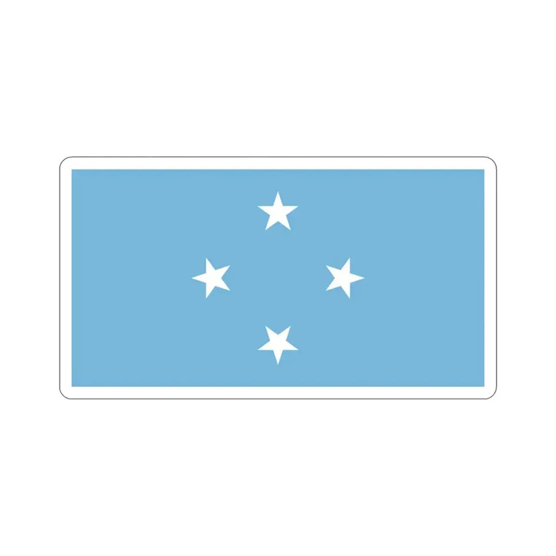 Flag of the Federated States of Micronesia STICKER Vinyl Die-Cut Decal 3 Inch - The Sticker Space