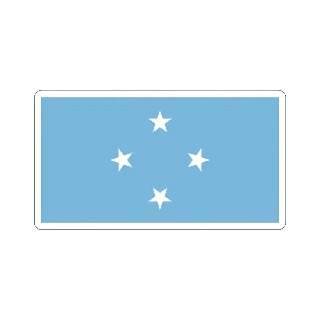 Flag of the Federated States of Micronesia STICKER Vinyl Die-Cut Decal 5 Inch - The Sticker Space